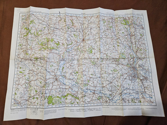 WW2 Ordnance Survey Map - Derby, 1942.