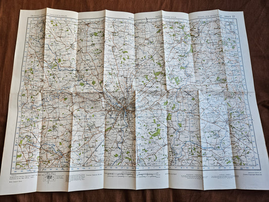 WW2 Ordnance Survey Map - York, 1940.