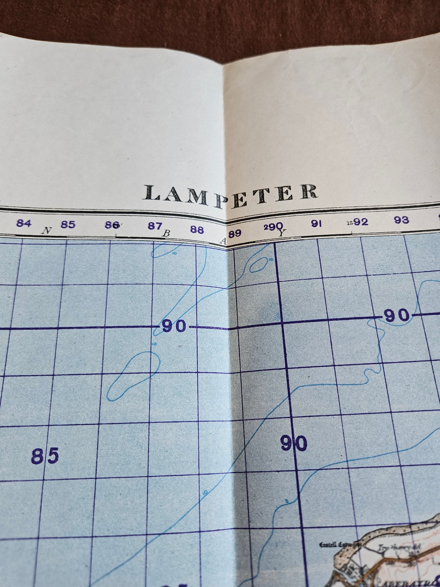 WW2 Ordnance Survey Map - Lampeter, 1940.