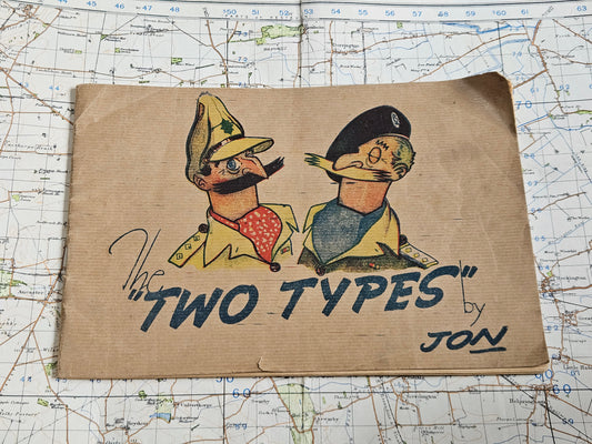 Original Copy The Two Types by Jon Cartoons World War 2 Army Welfare Publication