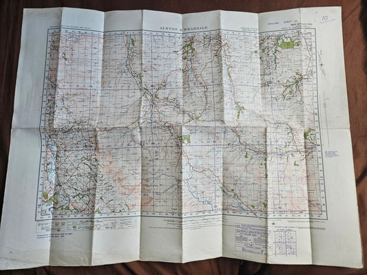 WW2 Ordnance Survey Map - Alston & Weardale, 1940.