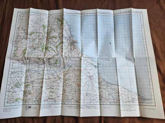 WW2 Ordnance Survey Map - Scarborough, 1940.