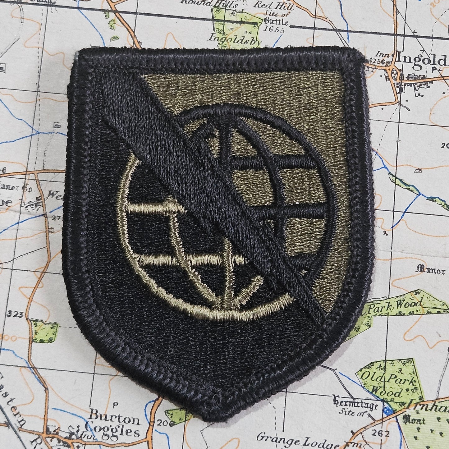 US Army Patch: Strategic Communications Command - Subdued.