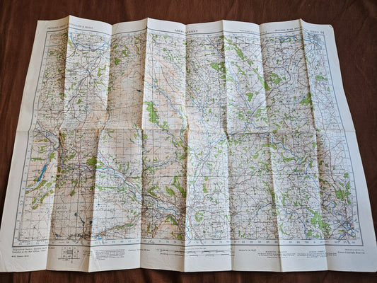 WW2 Ordnance Survey Map - Abergavenny, 1940.