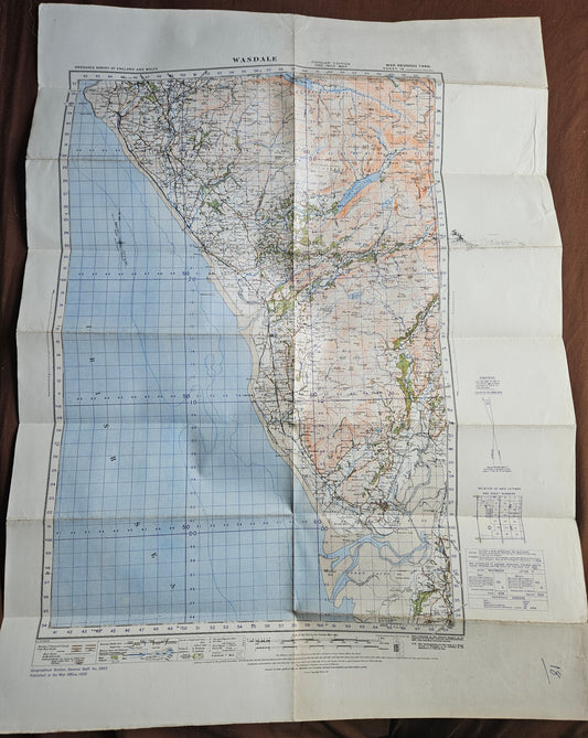 WW2 Ordnance Survey Map - Wasdale, 1940.