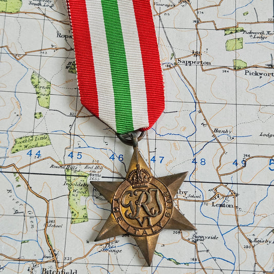 Original WW2 Italy Star Medal with ribbon.