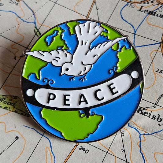 World Peace Pin Badge.