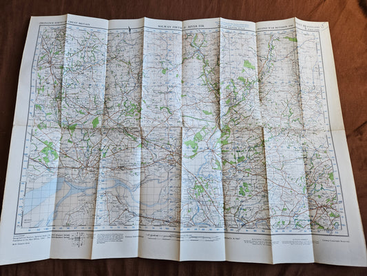 WW2 Ordnance Survey Map - Solway Firth & River Esk, 1940.