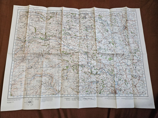 WW2 Ordnance Survey Map - Ripon & Northallerton, 1940.