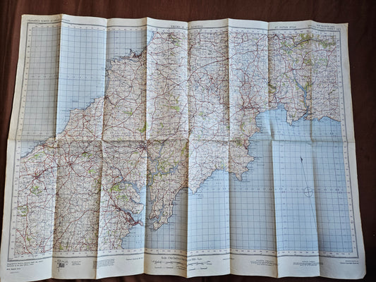 WW2 Ordnance Survey Map - Truro & St Austell, 1940.