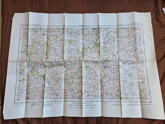 WW2 Ordnance Survey Map - Tiverton, 1940.
