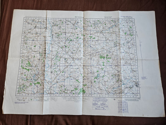 WW2 Ordnance Survey Map - Bicester, 1940.