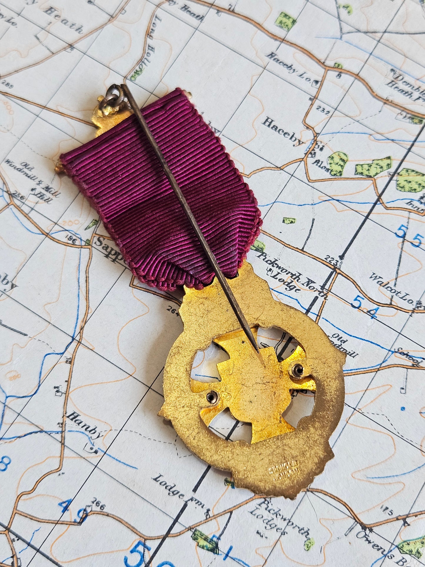 Vintage Royal Masonic Steward medal 1949, Benevolent Institution.