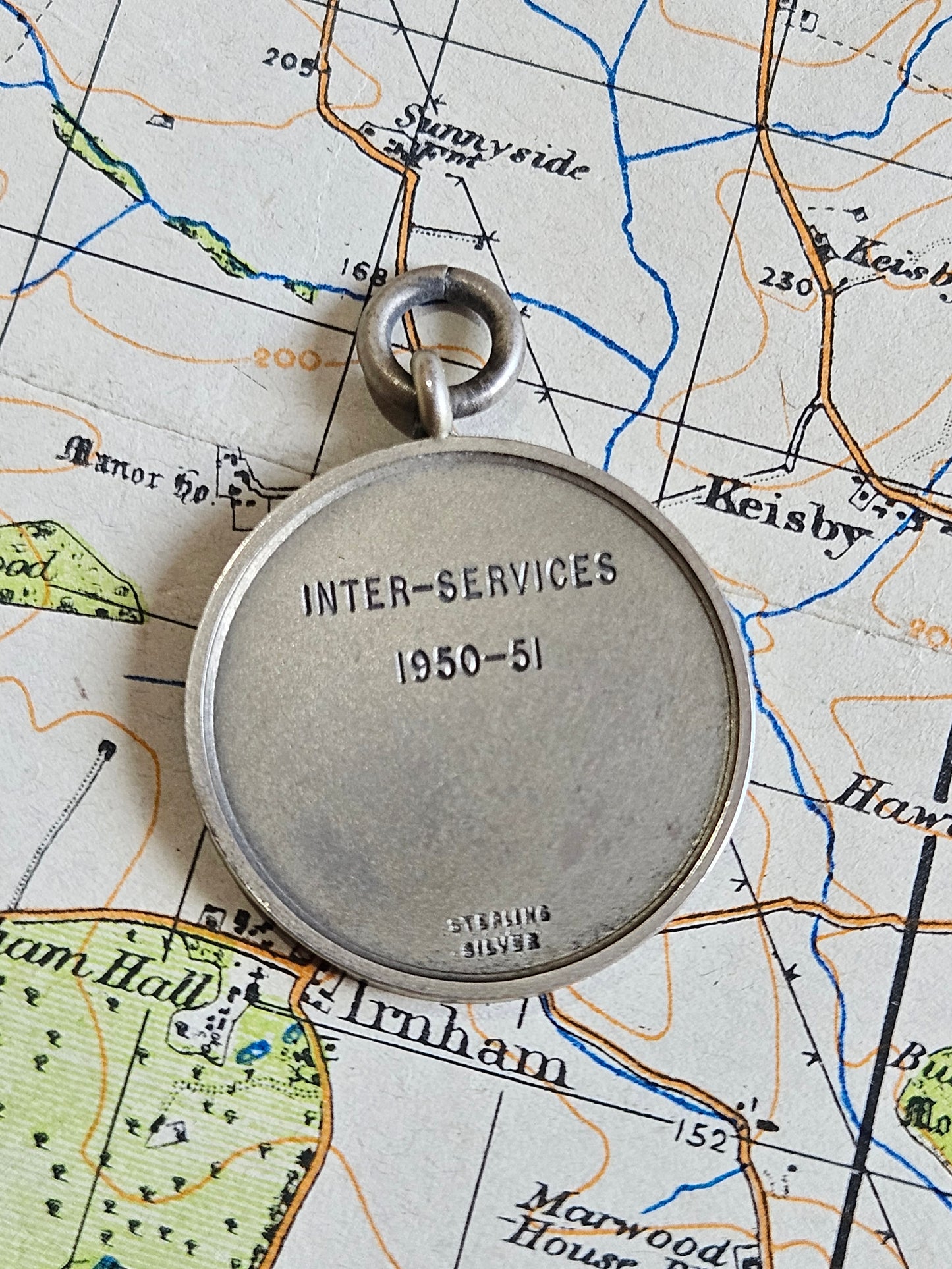 Inter Services Association Football Fob Medal. 1950-51