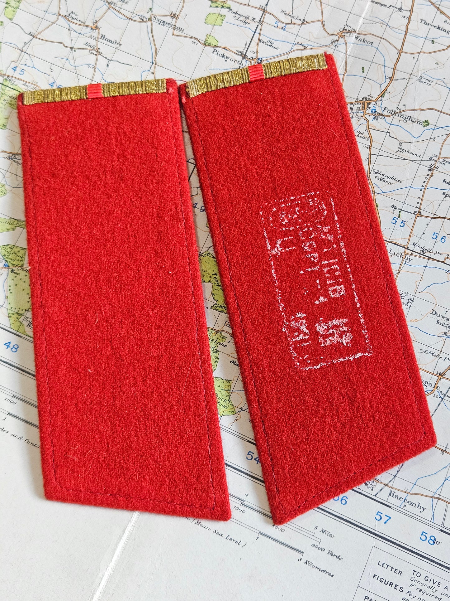 Large Soviet Russian uniform shoulder boards.