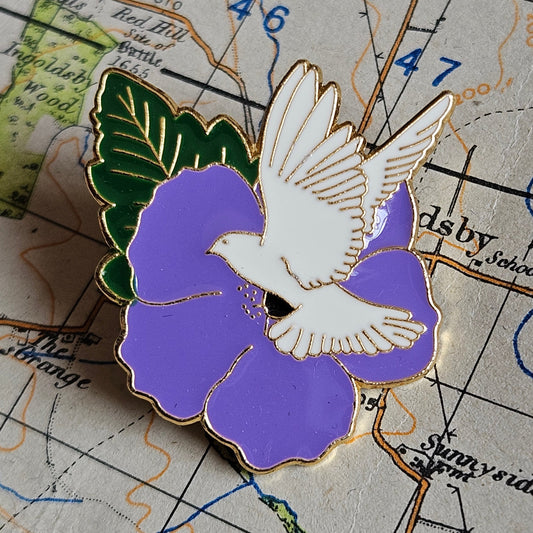 Peace Dove Pin Badge.