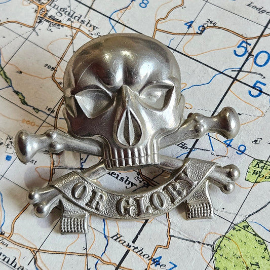 17th/21st Lancers Cap Badge (2 Lug fitting) Regimental Cap Badge