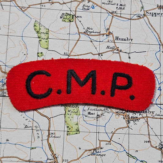 Britiah Army, Corps Of Military Police Cloth Shoulder Title