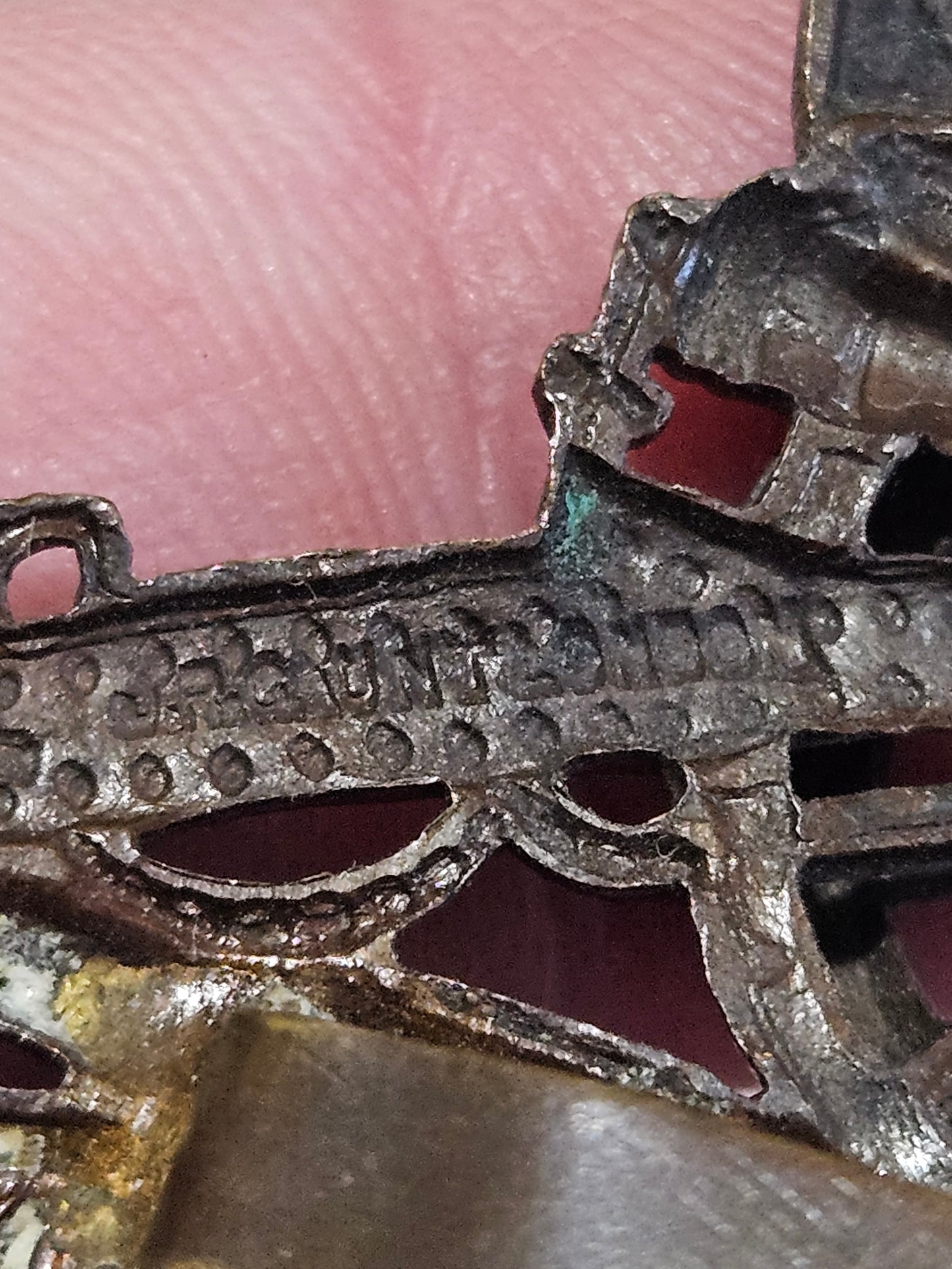 WWI Royal Artillery Regiment Officer's Bronze Cap Badge GAUNT LONDON