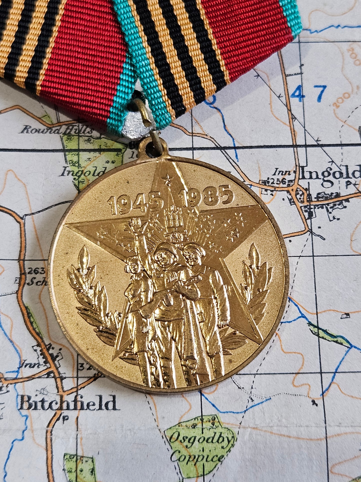 USSR 40 Years of Victory in the Great Patriotic War Medal.
