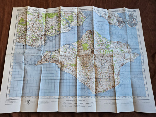 WW2 Ordnance Survey Map - Isle of Wight, 1940.