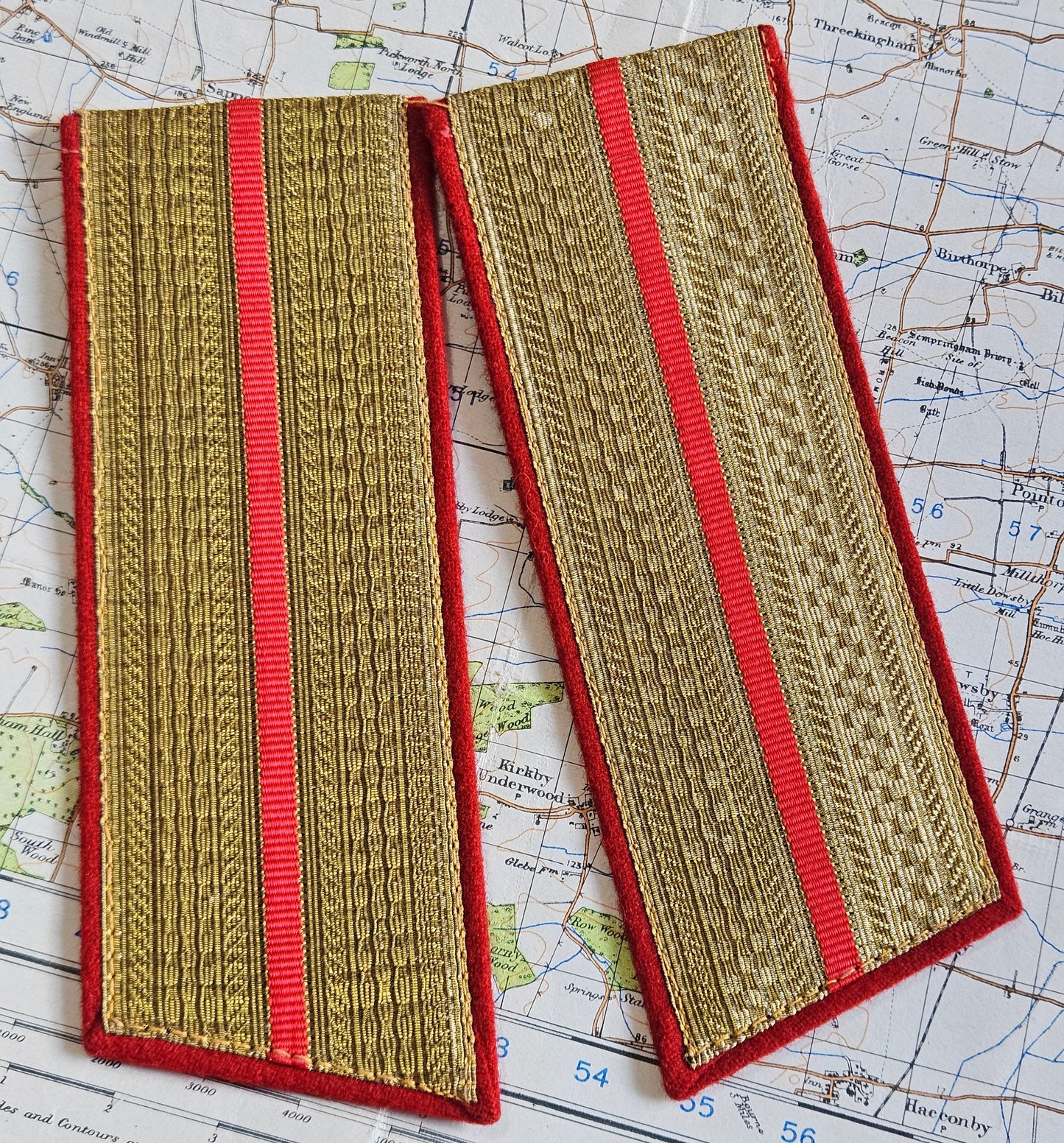 Large Soviet Russian uniform shoulder boards.