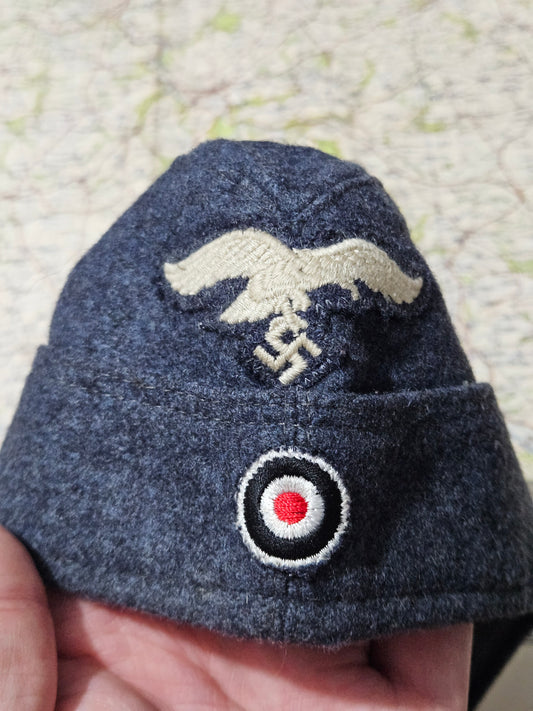 Great quality Reproduction WW2 German Luftwaffe Blue M40 side cap.